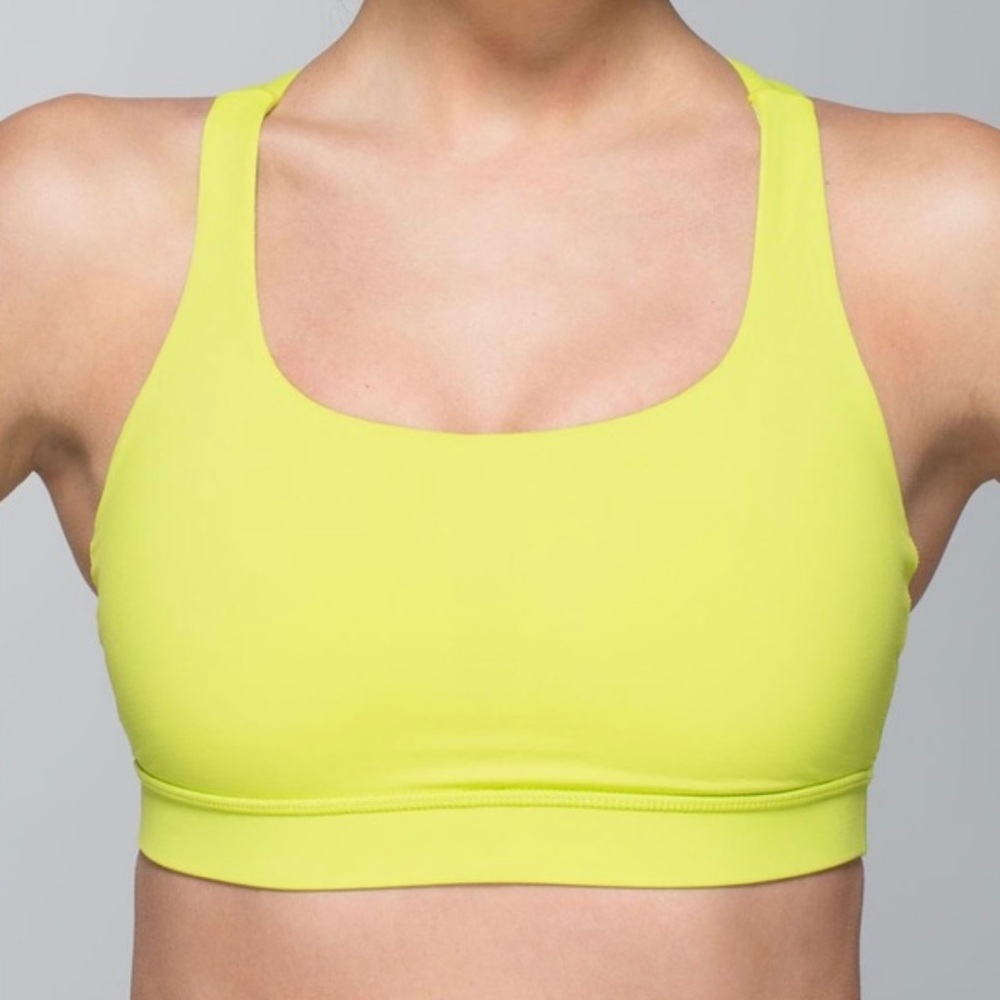 Lululemon Energy Bra in Antidote Yellow/Green